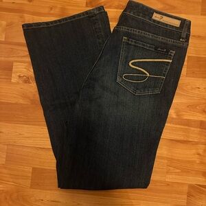 Women’s Seven7 premium denim jeans dark wash excellent condition size 12 flare